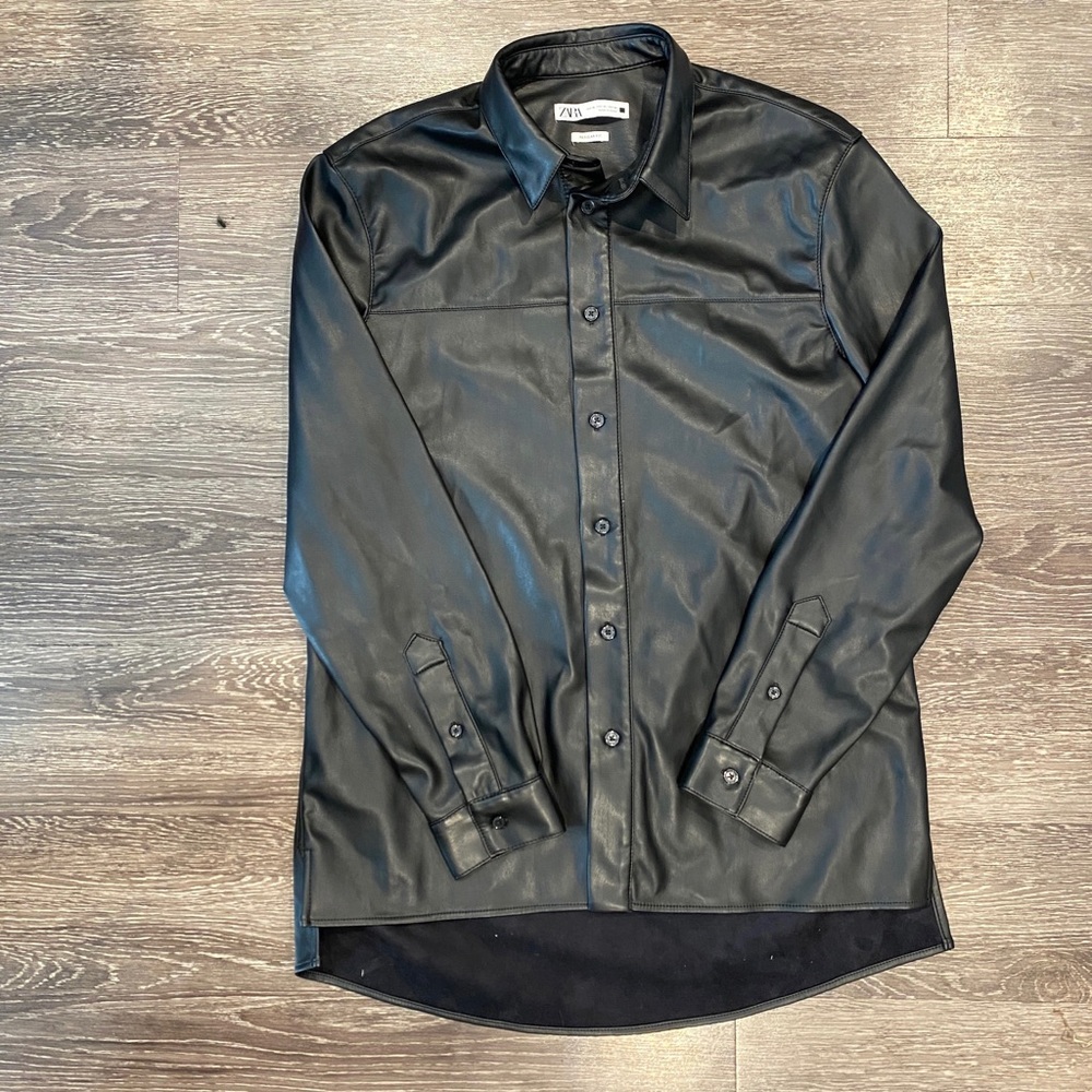 Zara Men’s Leather Shirt
